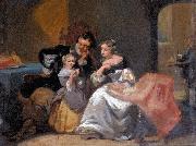 Charles van den Daele A happy family oil painting reproduction